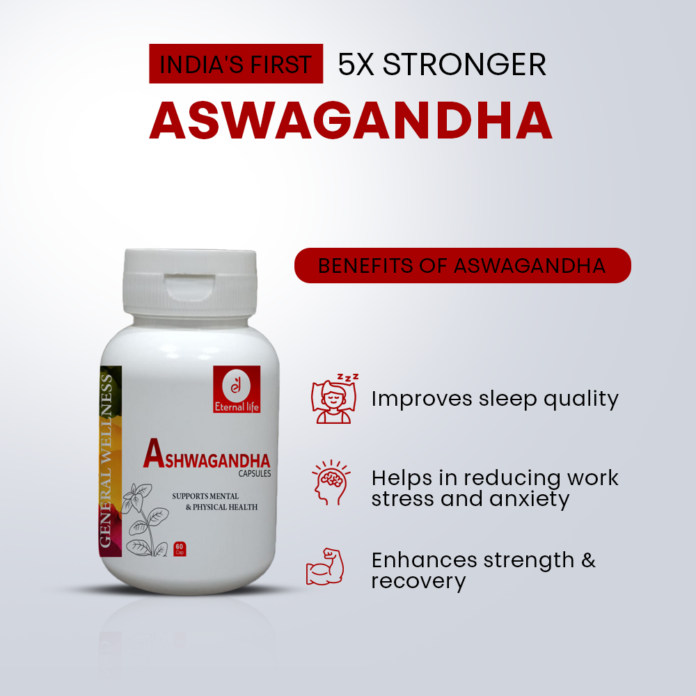 Eternal Life Ashwagandha Capsules - Stress & Energy Support