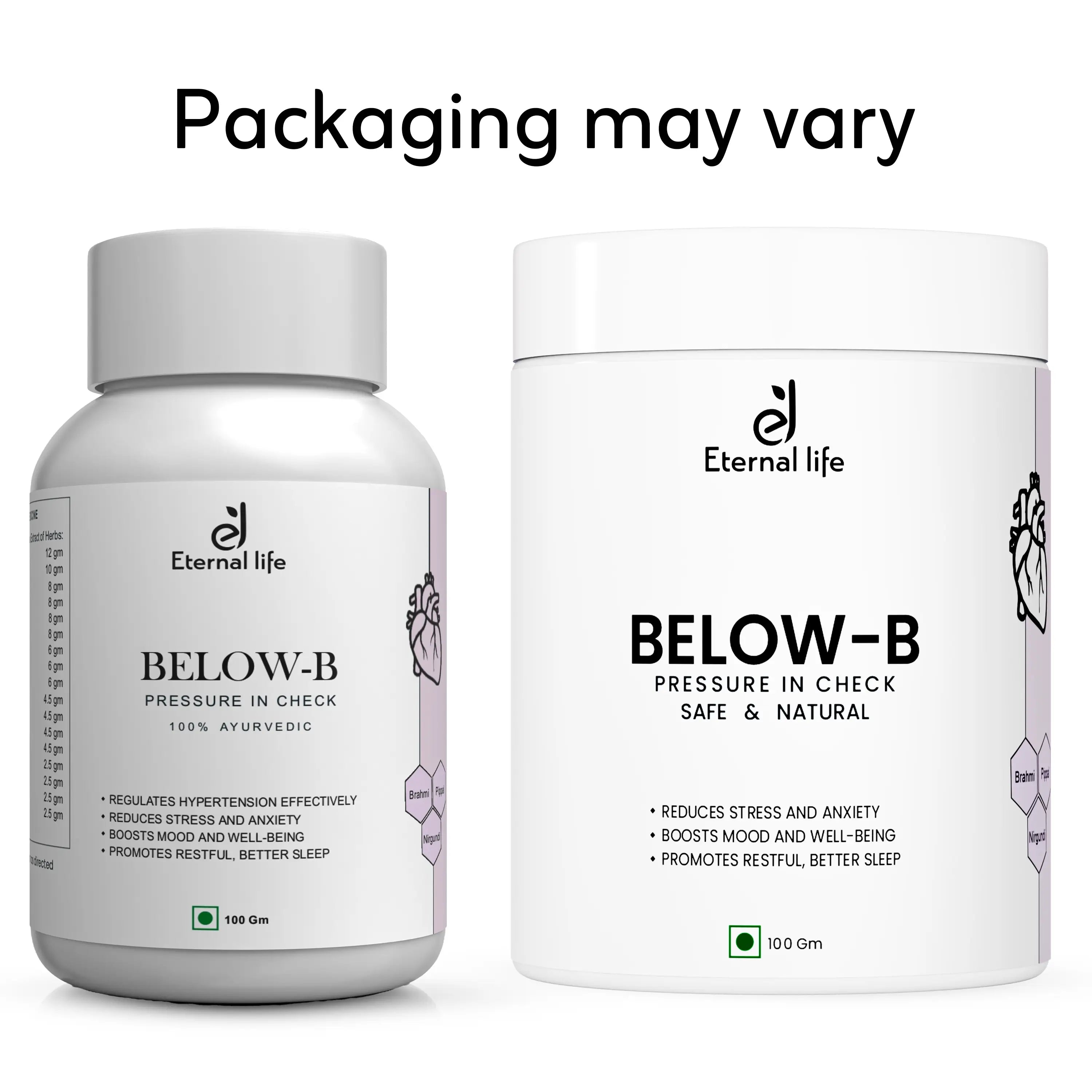 Below-B Powder for Blood Pressure Control & Hypertension Relief (100 Gm)