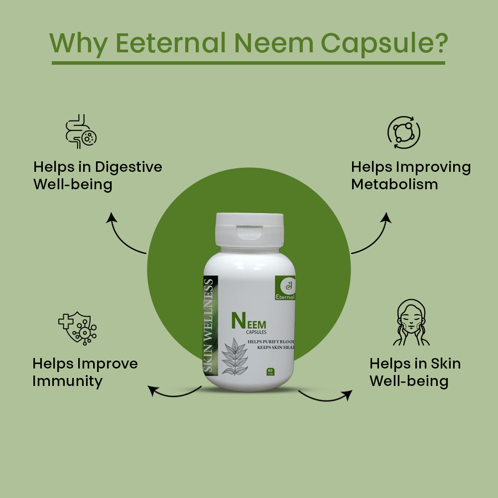 Eternal Life Neem Capsules - Skin & Blood Purifier