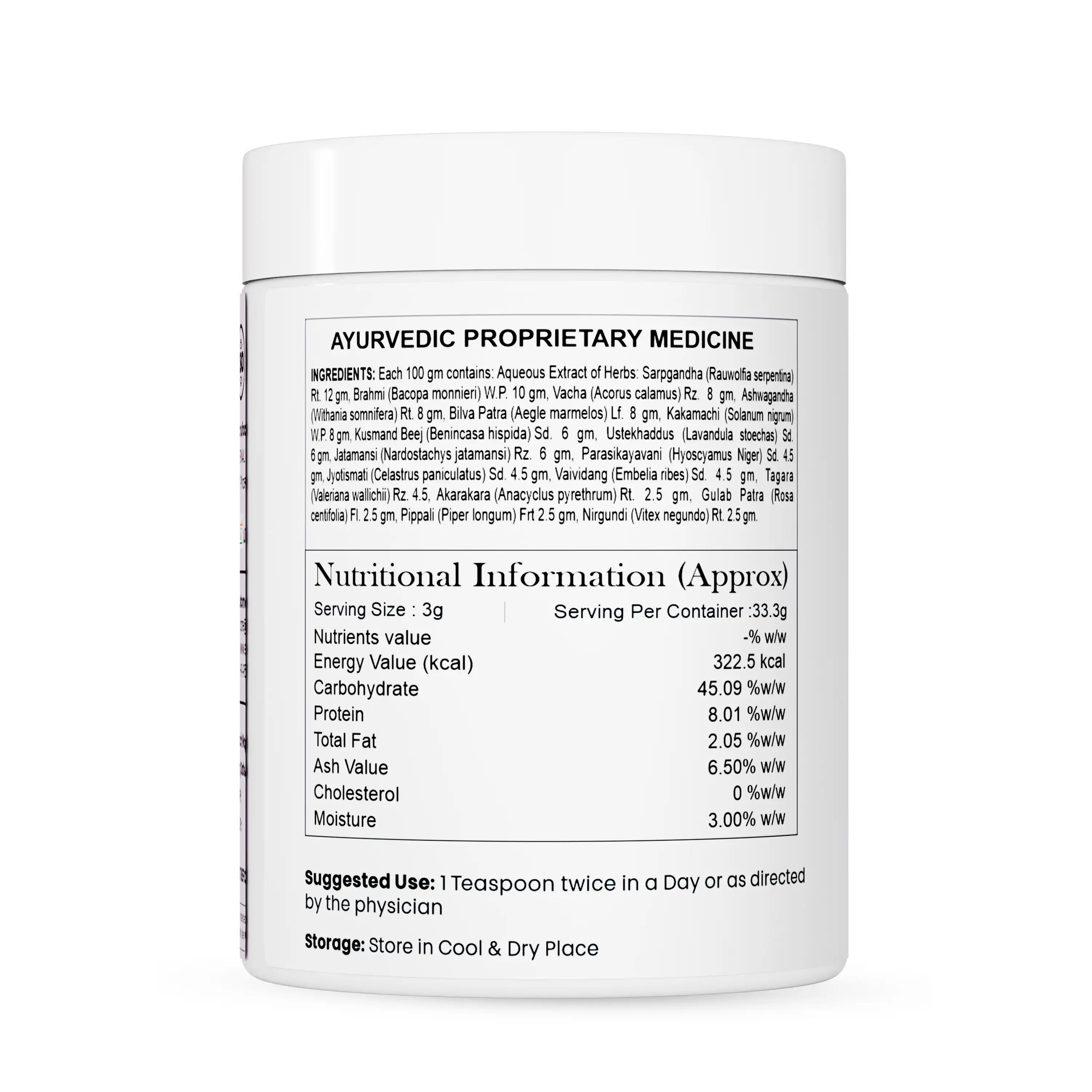 Below-B Powder for Blood Pressure Control & Hypertension Relief (100 Gm)