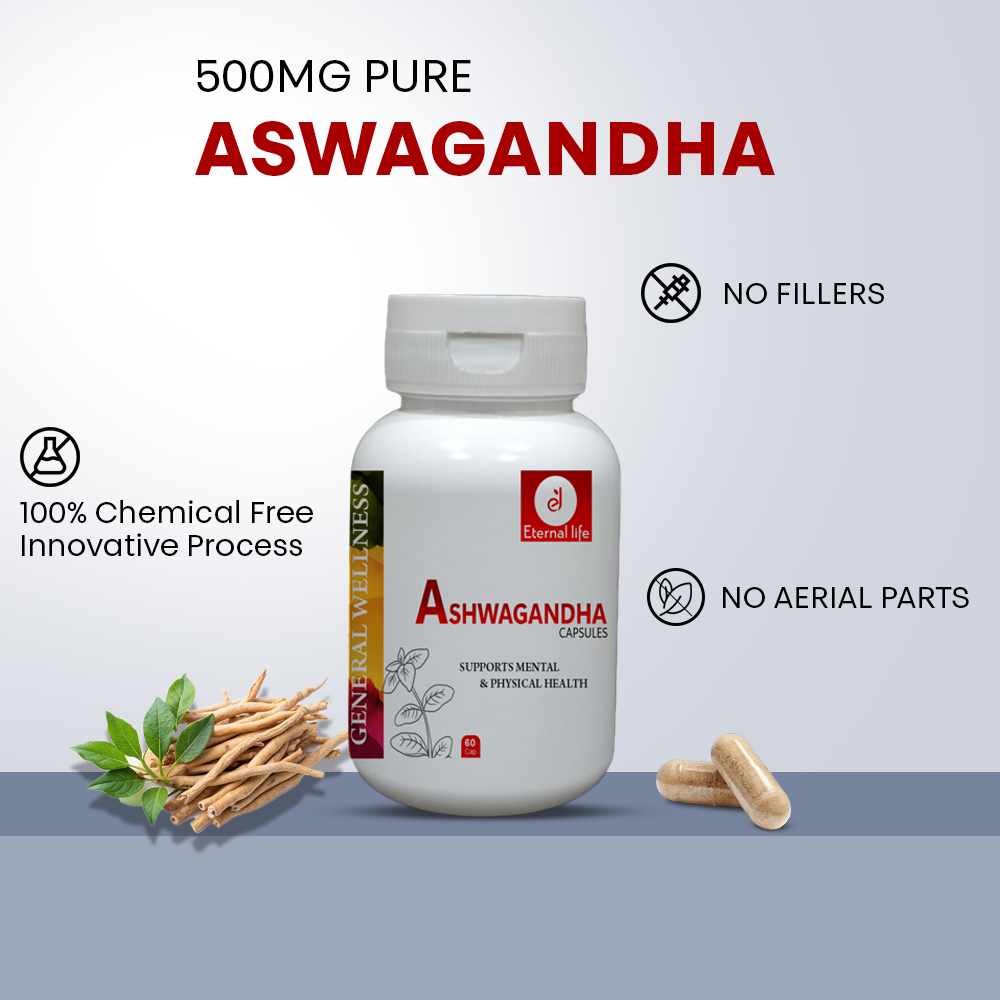 Eternal Life Ashwagandha Capsules - Stress & Energy Support