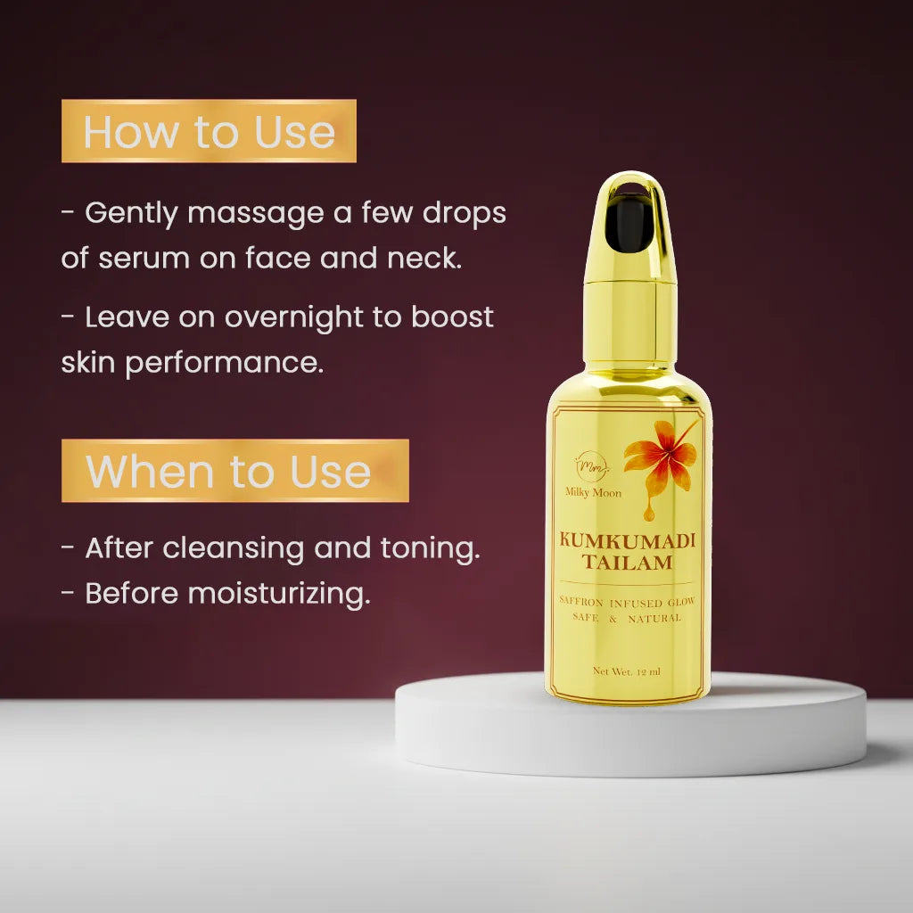 Kumkumadi Tailam Face Oil for Glowing Skin (10 ML)