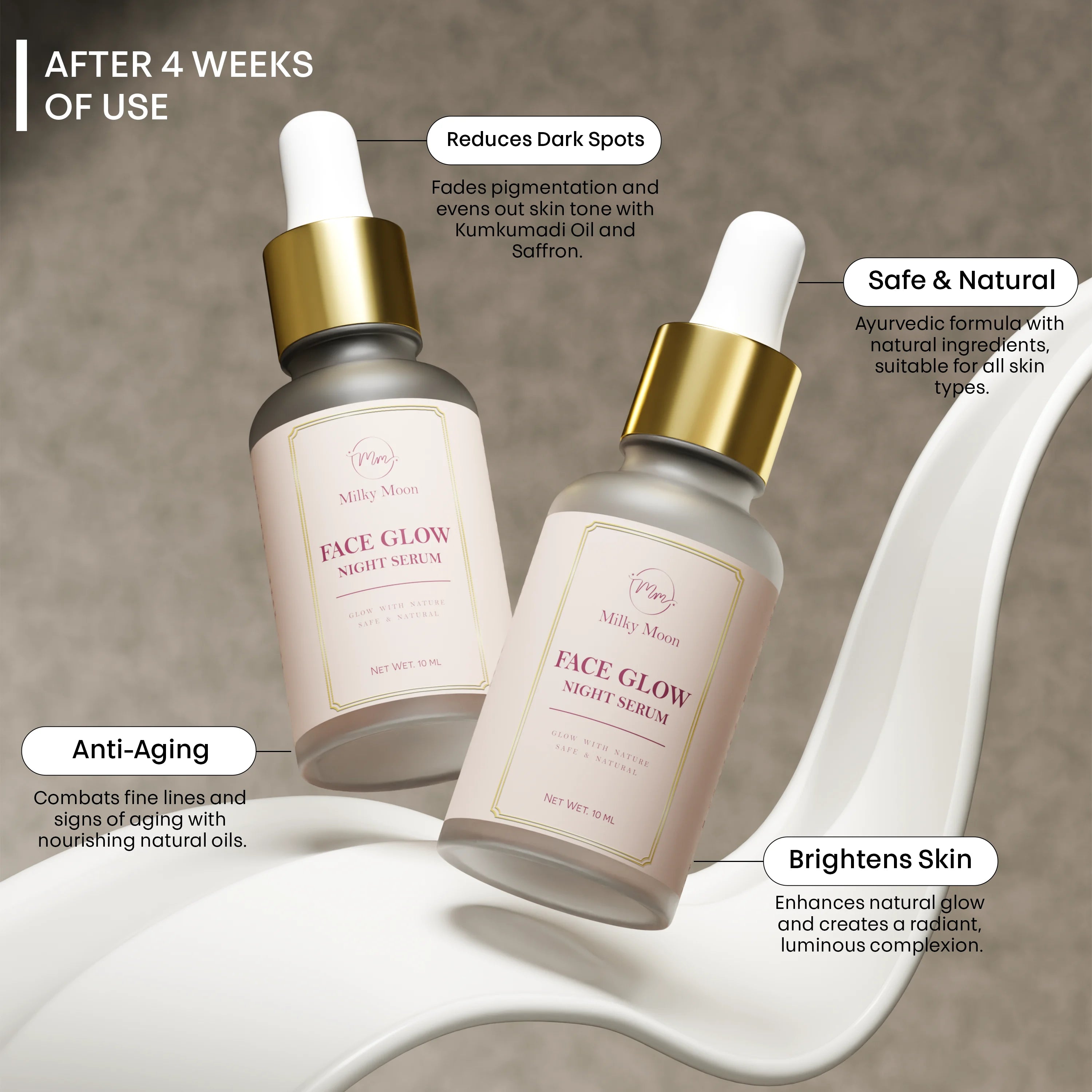 Face Glow Night Serum – Dark Spot & Brightening Face Serum (10 ML)