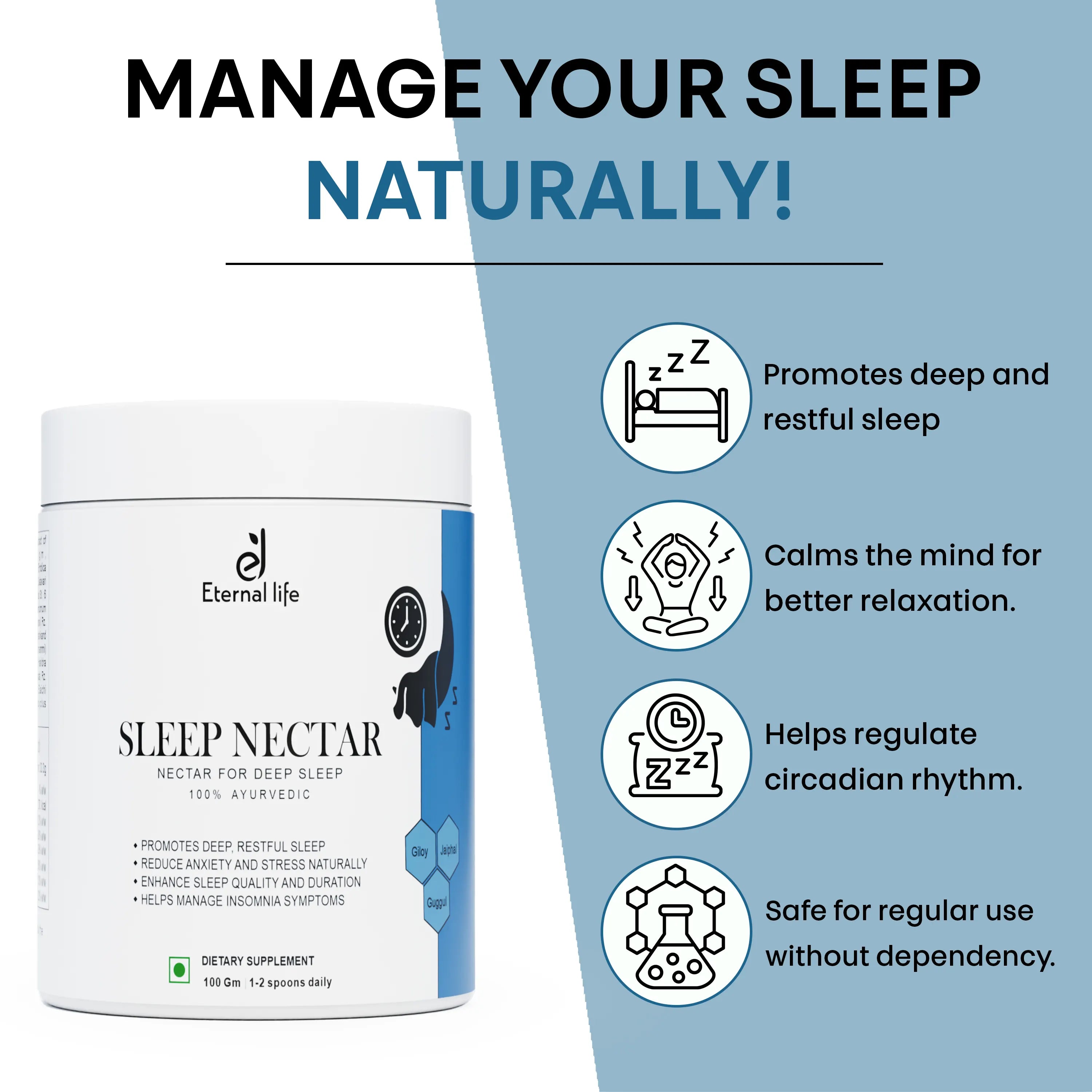 Sleep Nectar for Stress-For Restful Sleep (100 GM)