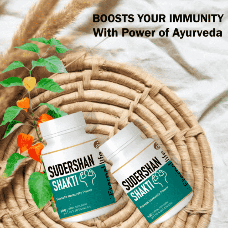 Eternal Life Sudershan Shakti Immunity booster Viral Bacterial defense Herbal immunity Energy booster Mental clarity vitality Natural Health Antibacte