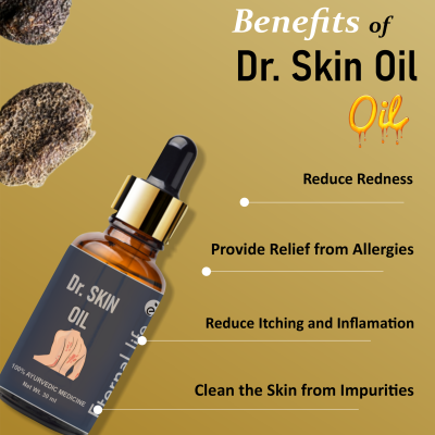 Eternal Life Dr.Skin Oil Itching Relief Inflammation Reduction Redness Reduction Allergy Relief Skin Purifying Impurity Cleansing Ayurvedic