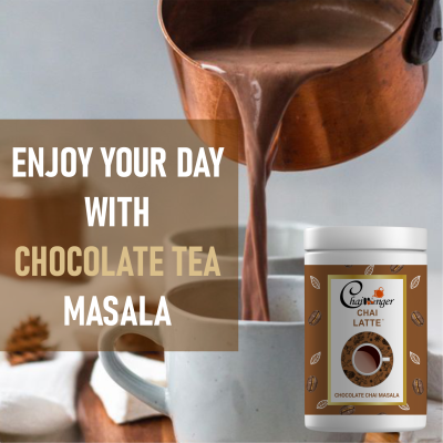 Eternal Life Chocolate Chai Masala Traditional Ayurvedic Organic Indian Spices Herbal Drink Chai Masala for Refreshing Herbal Mind Relaxing Tea Ayurve