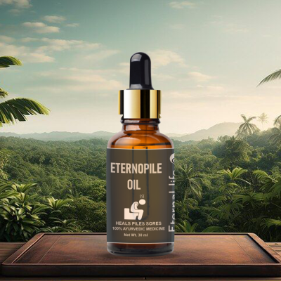Eternal Life Eterno Pile Oil Pain Reduction Inflammation Reduction Herbal Oil Ayurvedic Remedy Recurrence Prevention Hemorrhoid Relief Natural Ingredi